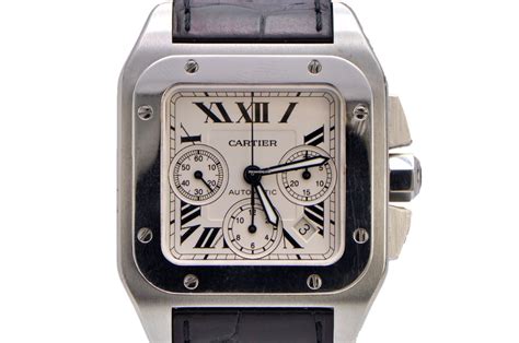 cartier santos 100 chrono24|cartier santos 100 for sale.